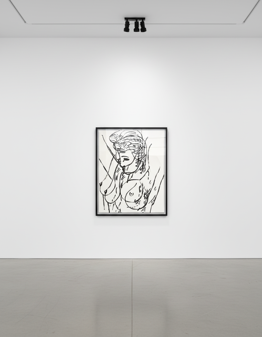 Andy Warhol - Physiological Diagram Double Exposure, 1985-86, Acrylic on canvas