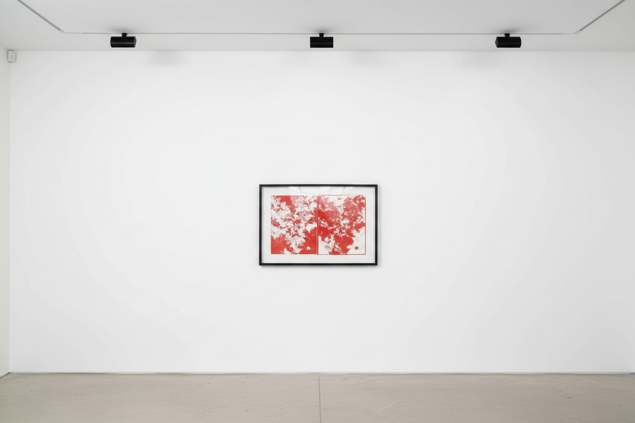 Andy Warhol - Poinsettias F.S. IIIA 52, 1983, Screen Print on Stonehenge Grey Paper