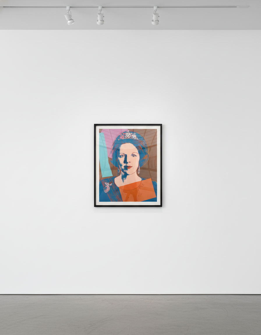 Andy Warhol - Queen Beatrix of the Netherlands F.S. II 338, from Reigning Queens, 1985, Screen print on Lenox Museum Board