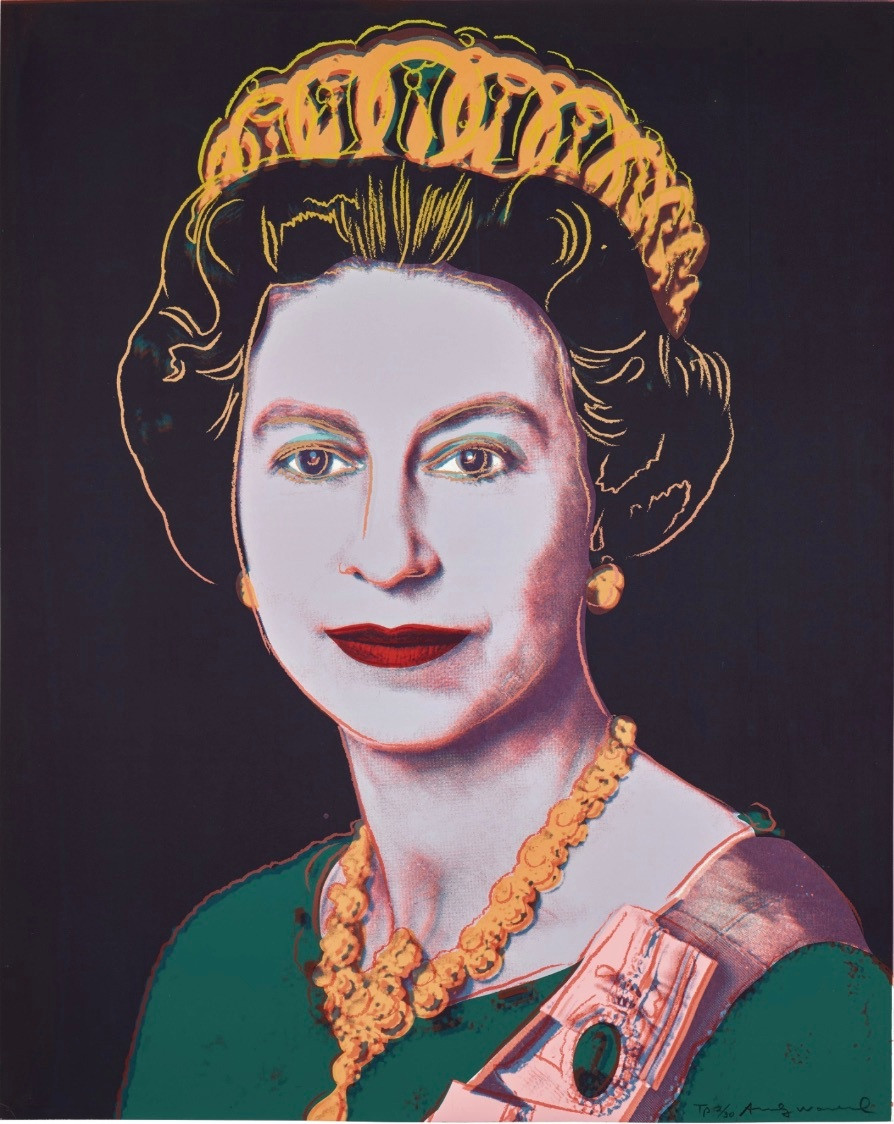 Andy Warhol - Queen Elizabeth Trial Proof TP 2/30 from Reigning Queens, 1985, Screen print on Lenox Museum Board