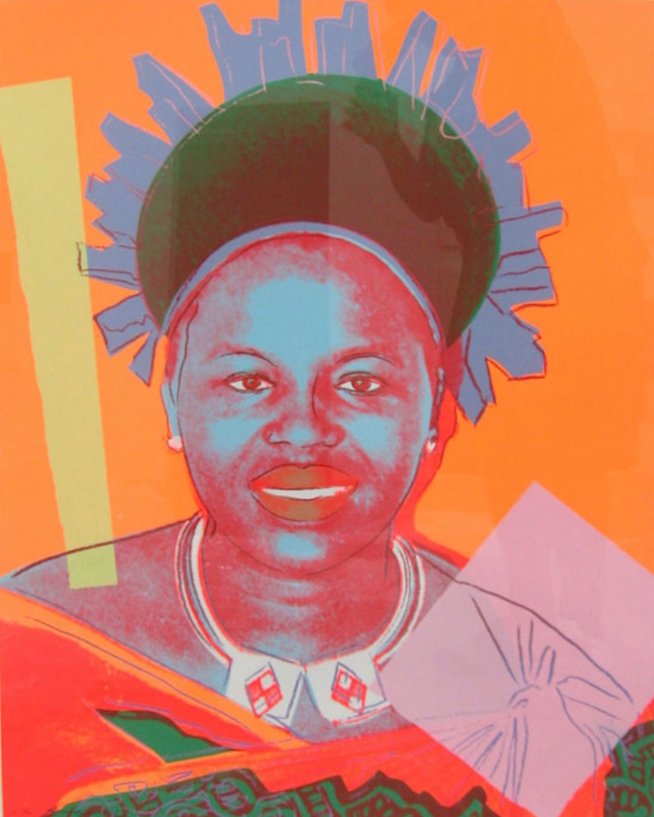 Andy Warhol - Queen Ntombi Twala of Swaziland F.S. II 346, from Reigning Queens, 1985, Screen print on Lenox Museum Board