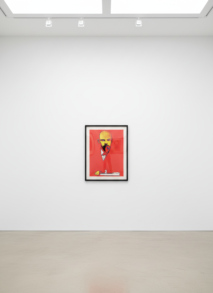 Andy Warhol - Red Lenin F.S. II 403, 1987, Screen print on Arches 88 paper