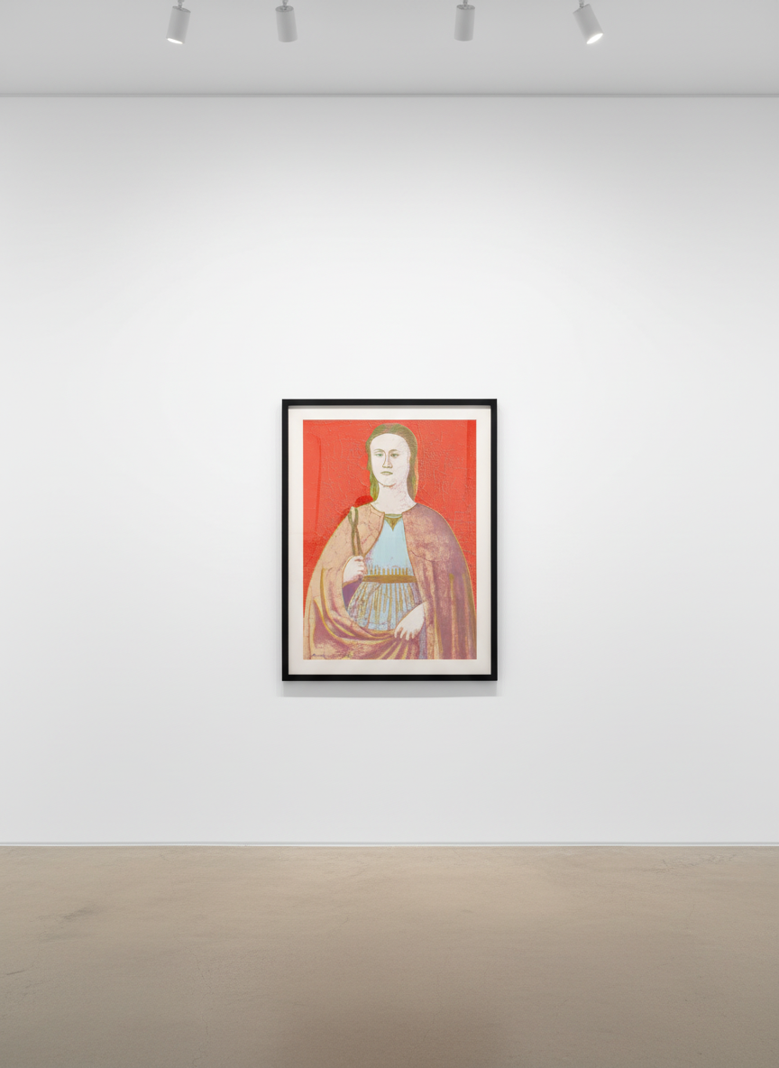 Andy Warhol - Saint Apollonia F.S. II 330, 1984, Screen print on Essex Offset Kid Finish paper
