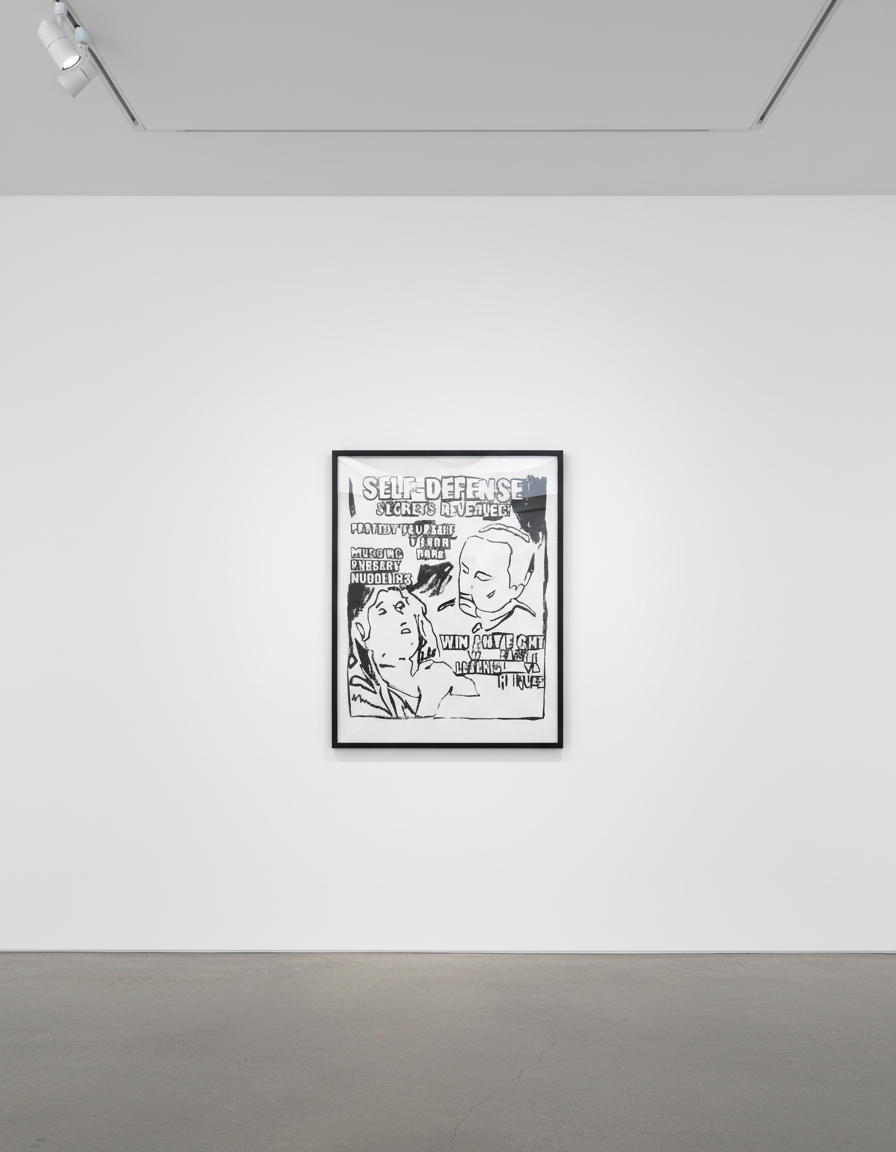 Andy Warhol - Self Defense Positive, 1985-86, Synthetic Polymer and Silkscreen Ink on canvas