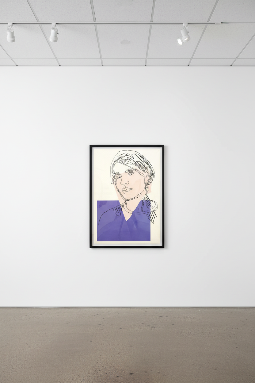 Andy Warhol - Self-Portrait F.S. II 156, 1978, Screen print on wallpaper