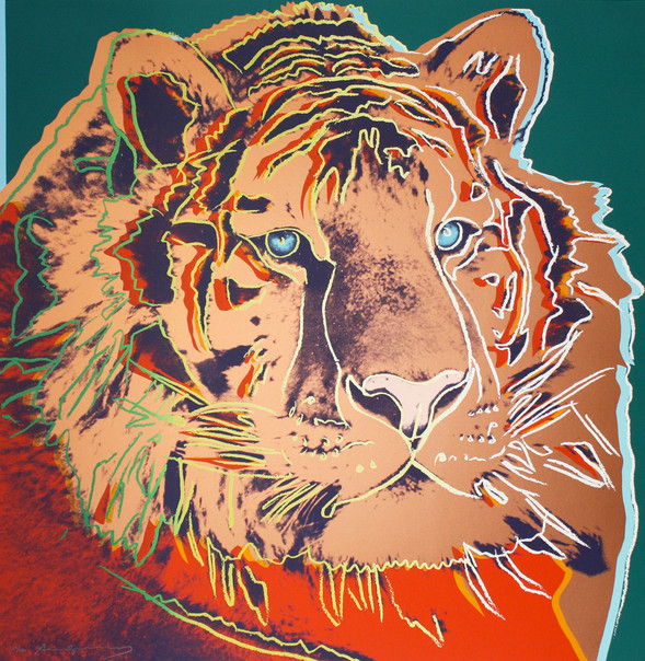 Andy Warhol - Siberian Tiger F.S. II 297 from Endangered Species, 1983, Screen print on Lenox Museum Board