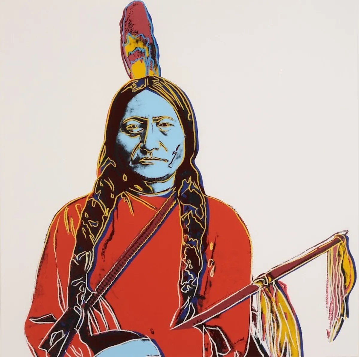 Andy Warhol - Sitting Bull (FS. ii 376), from Cowboys and Indians, 1986, Screen print on Lenox Museum Board
Signed and num...