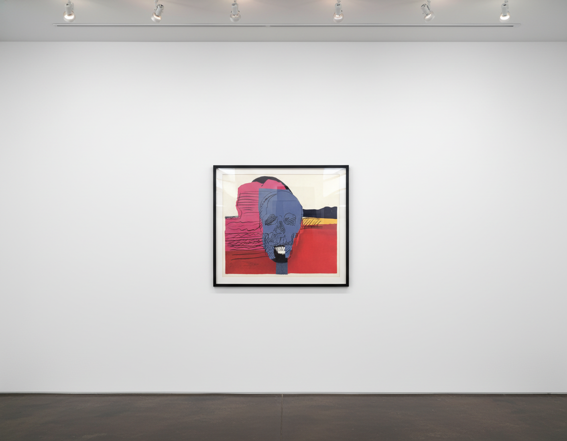 Andy Warhol - Skull F.S. II 159, 1976, Screen print