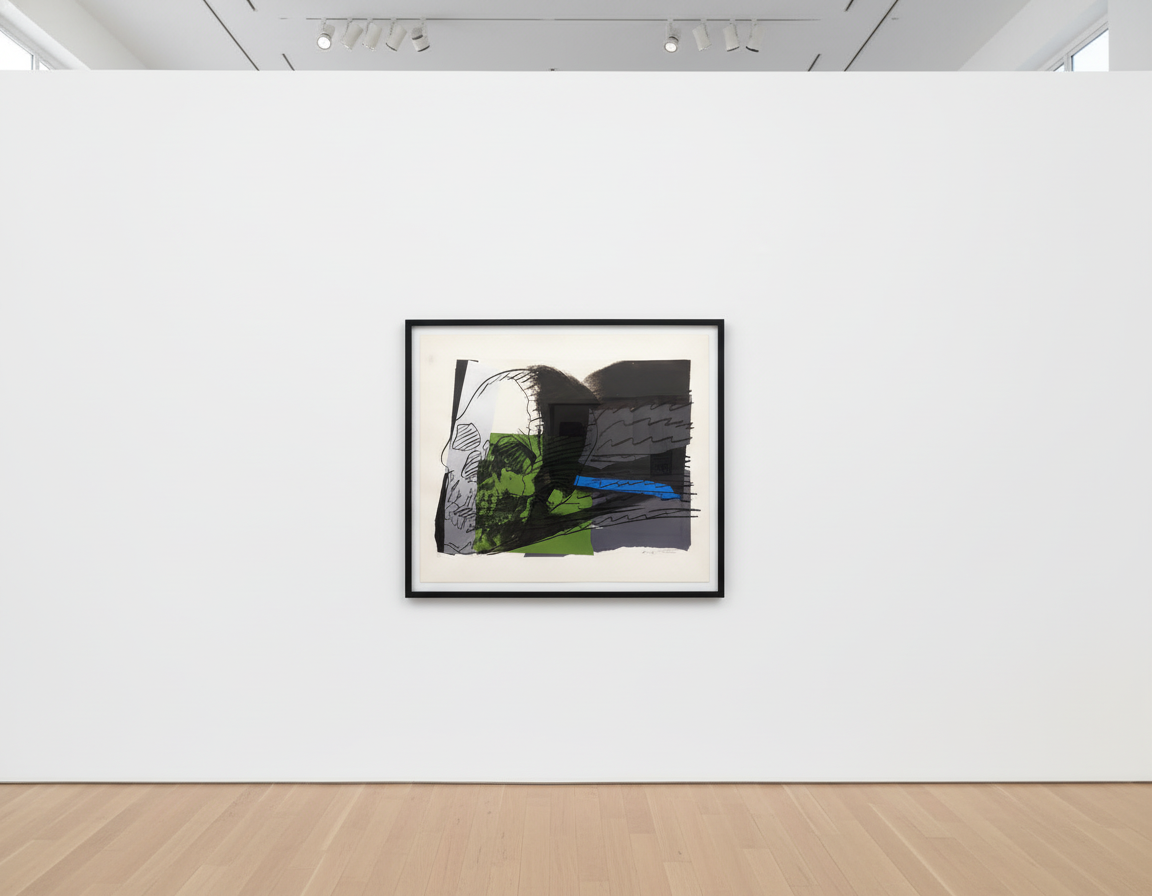 Andy Warhol - Skull F.S. II 160, 1976, Screen print