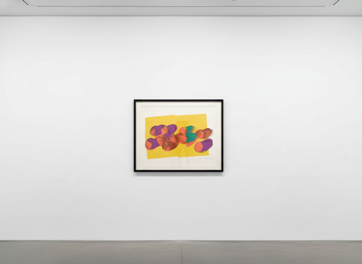 Andy Warhol - Space Fruit: Still Lifes, Peaches F.S. II 202, 1979, Screen print on Lenox Museum Board
