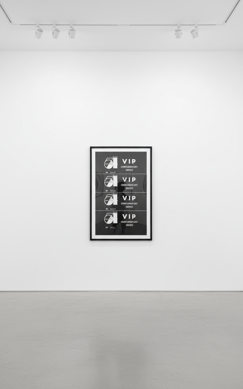 Andy Warhol - Studio 54 Complimentary Drink Invitation F.S. IIIA 16, 1978, Screen Print on Paper