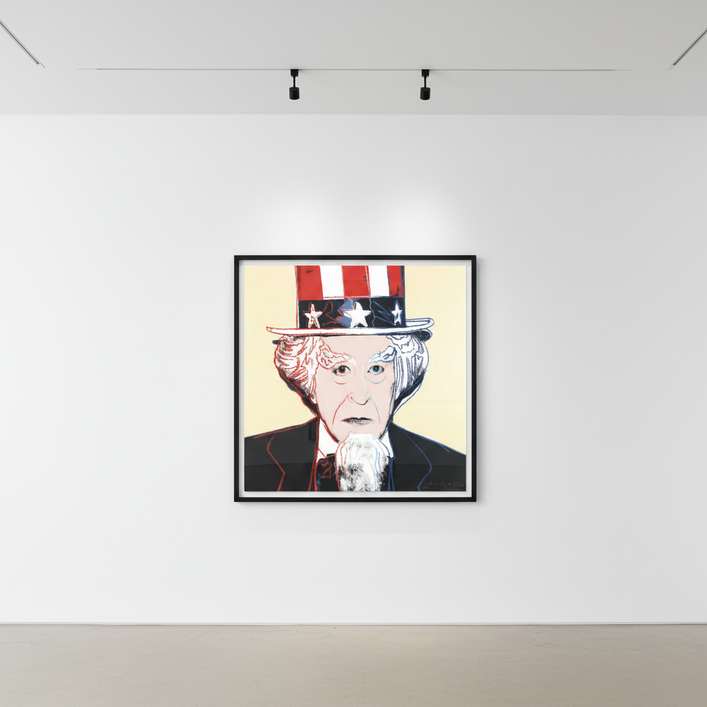 Andy Warhol - Uncle Sam F.S. II 259 from Myths, 1981, Screen print with diamond dust on Lenox Museum Board