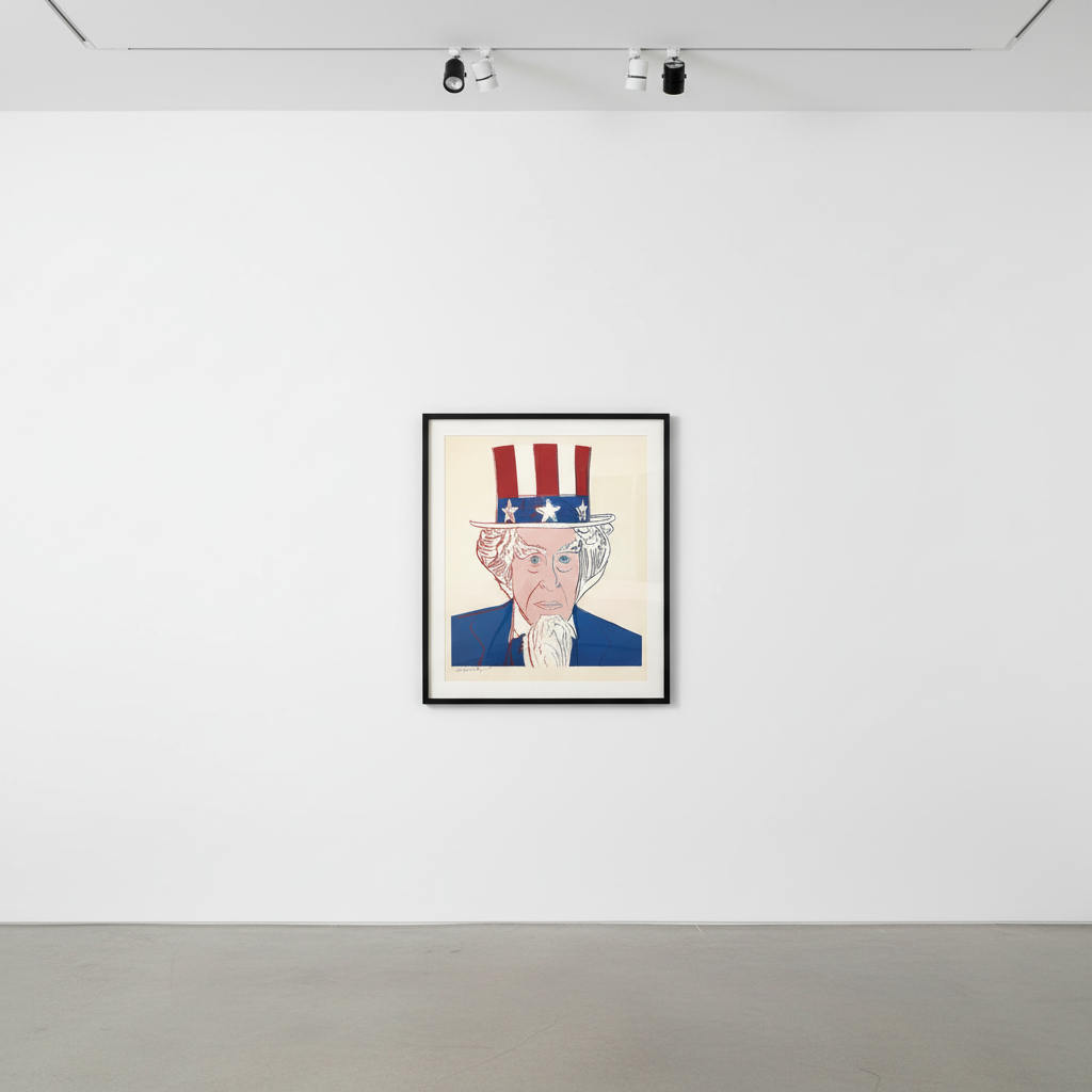 Andy Warhol - Uncle Sam Trial Proof TP 2/30 from Myths, 1981, Screen print with diamond dust on Lenox Museum Board
