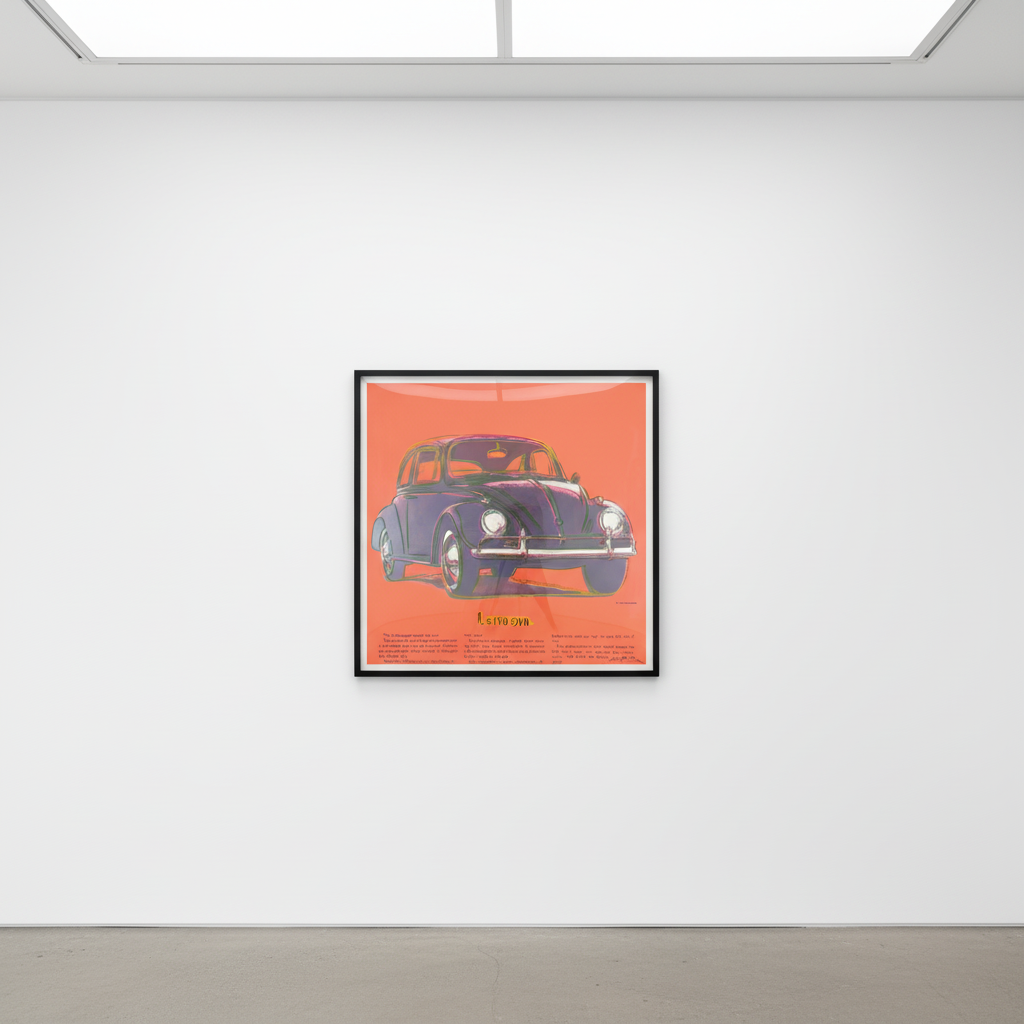 Andy Warhol - Volkswagen Trial Proof TP 11/30 from Ads, 1985, Screen print on Lenox Museum Board