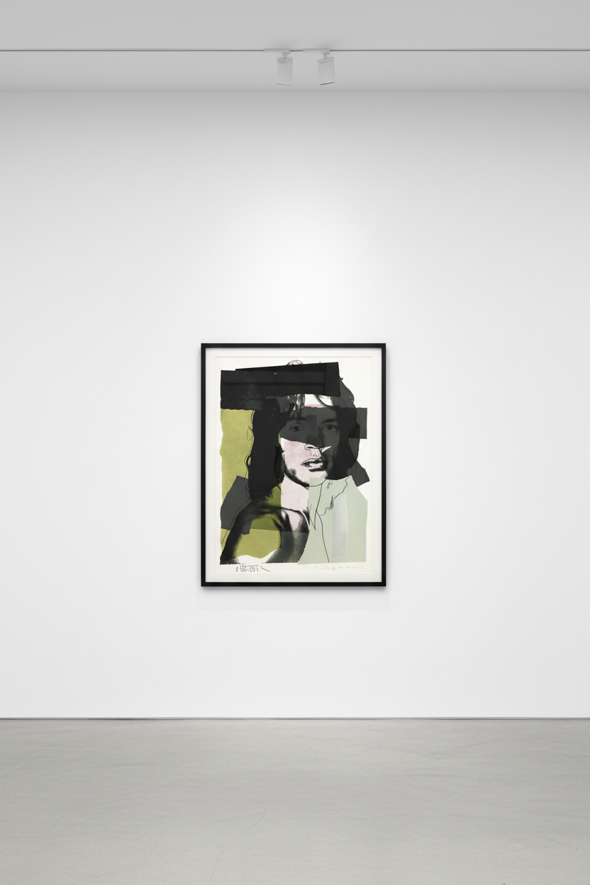 Andy Warhol - Mick Jagger F.S. II 145, 1975, Screen print on Arches Aquarelle (Rough) paper