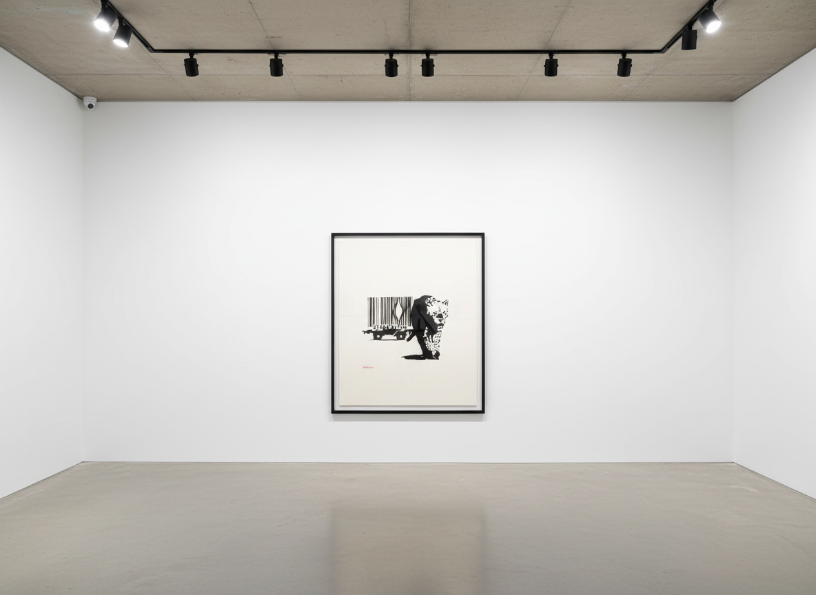 Banksy - Barcode (Signed), 2004, Screen print