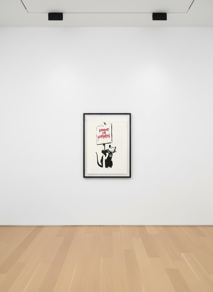 Banksy - Because I'm Worthless (Unsigned), 2004, Screen print