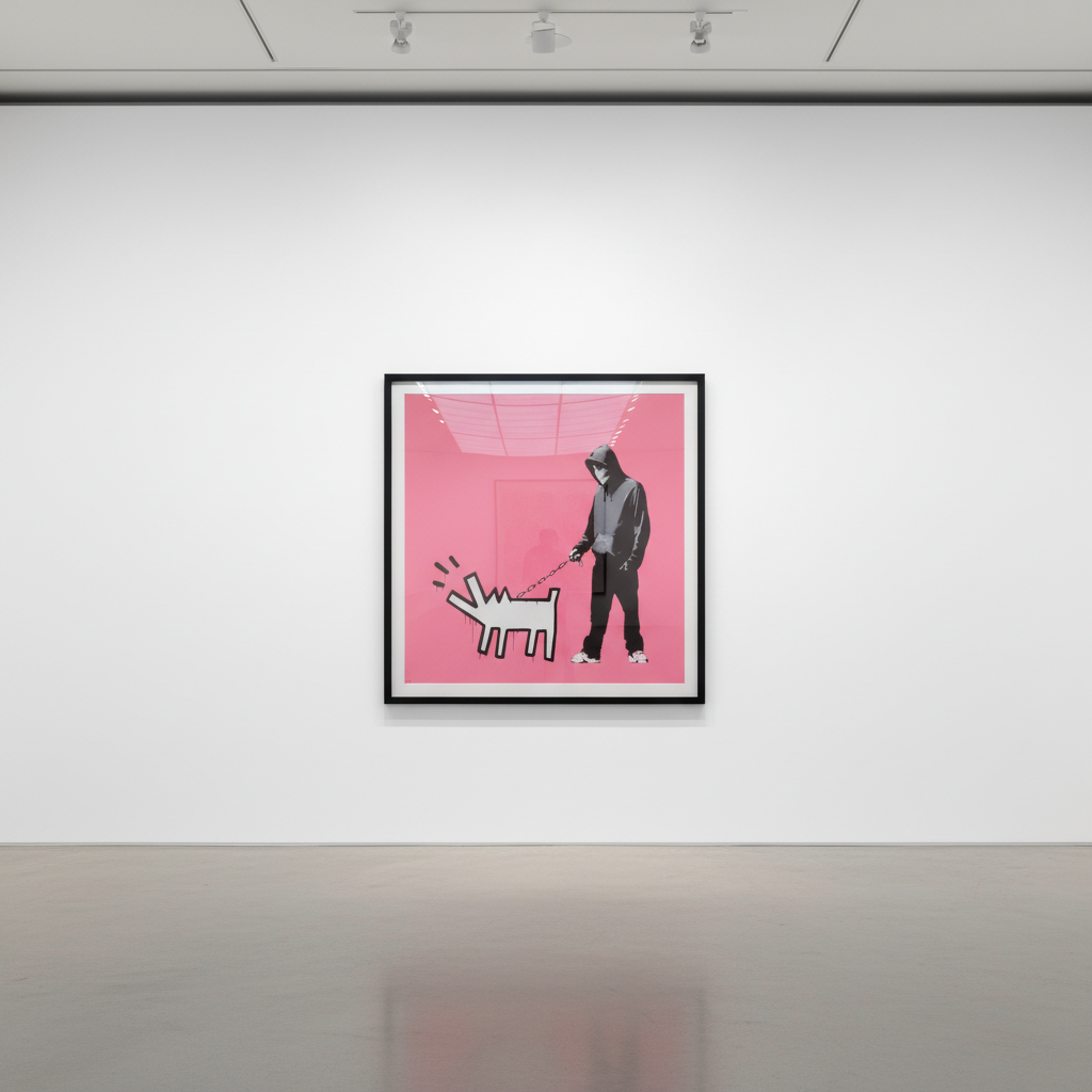 Banksy - Choose Your Weapon Bright Pink, 2010, Screen print