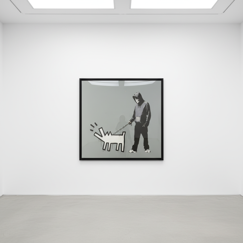 Banksy - Choose Your Weapon Cool Grey, 2010, Screen print