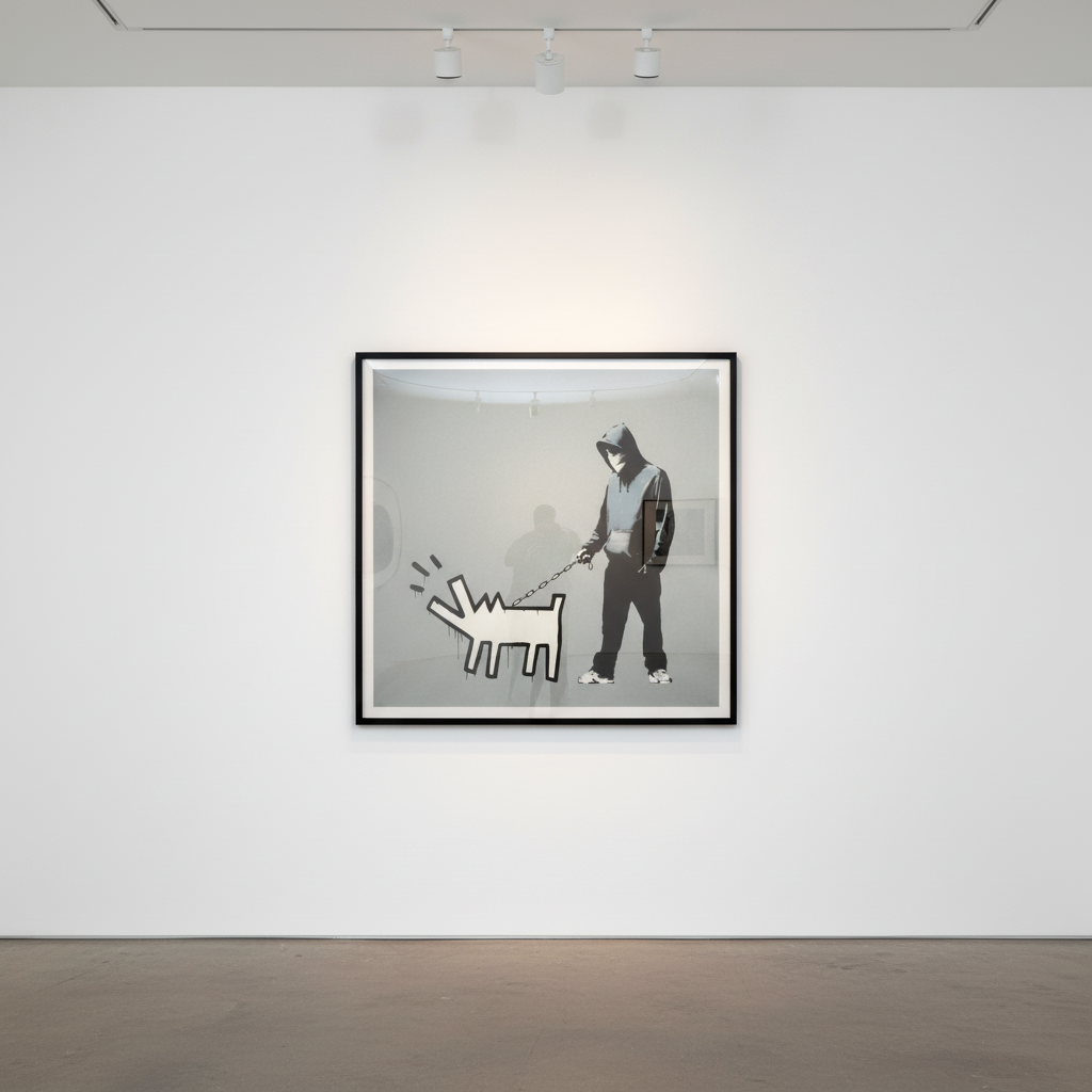 Banksy - Choose Your Weapon Silver, 2010, Screen print