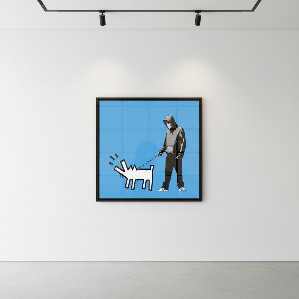 Banksy - Choose Your Weapon Sky Blue, 2010, Screen print