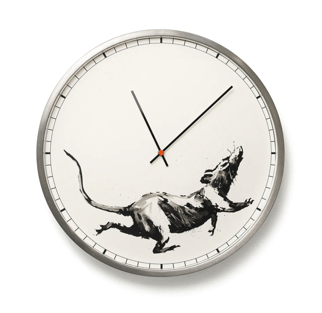 Banksy - GDP Banksy Clock, 2019, Hand screen printed timepiece
