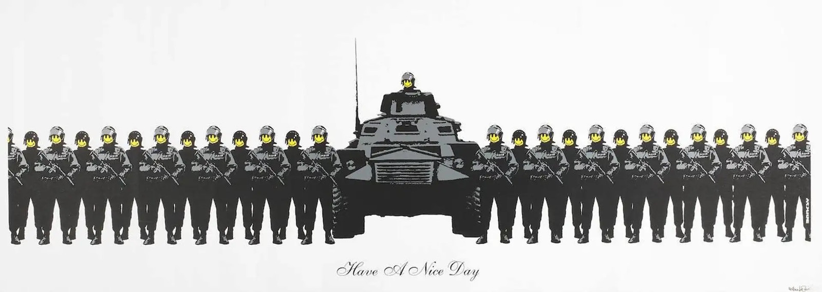 Banksy - Have A Nice Day (Signed), 2003, Screen printSigned and numbered