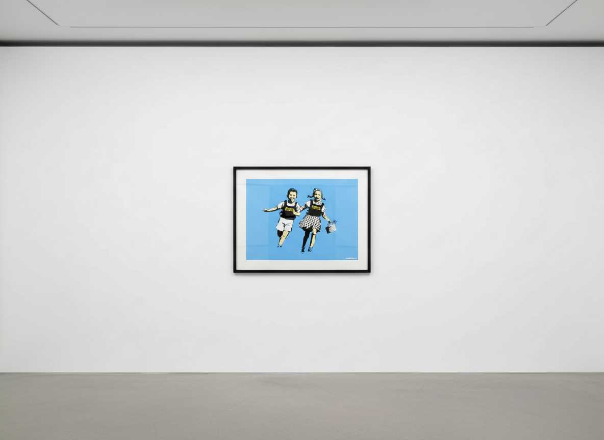 Banksy - Jack and Jill (Police Kids) (Signed), 2005, Screen print