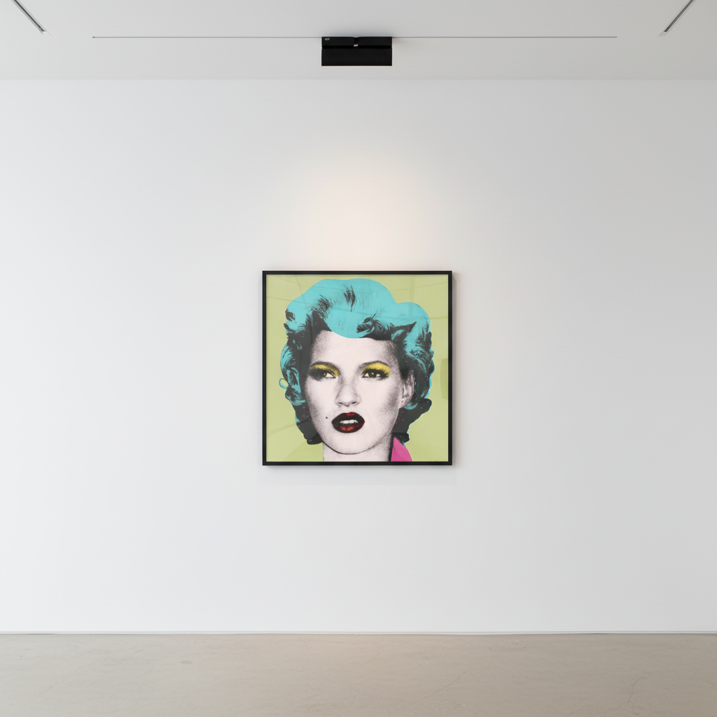 Banksy - Kate Moss Green, 2006, Screen print