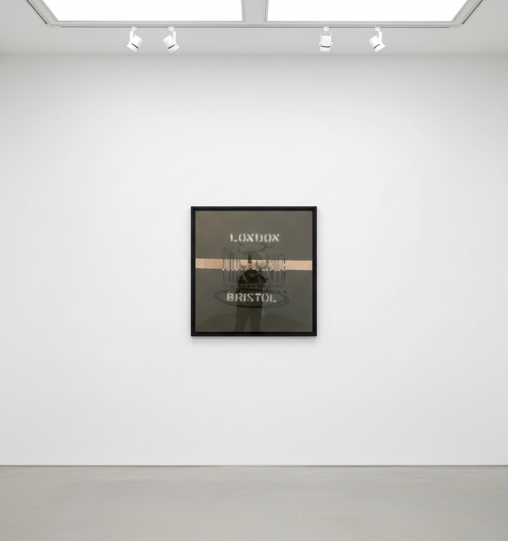 Banksy - London, New York, Bristol (Heavy Weaponry), 2000, Spray paint on canvas