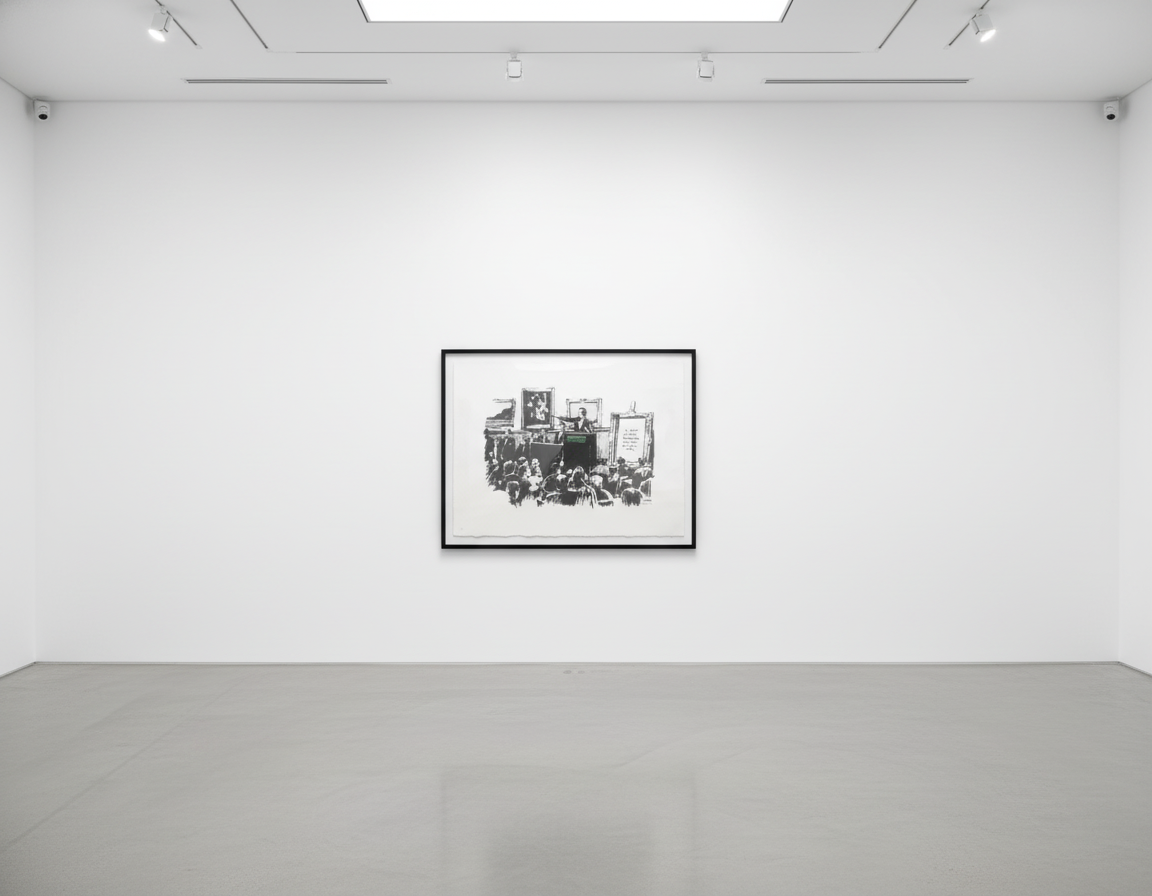 Banksy - Morons Signed, 2007, Screen print