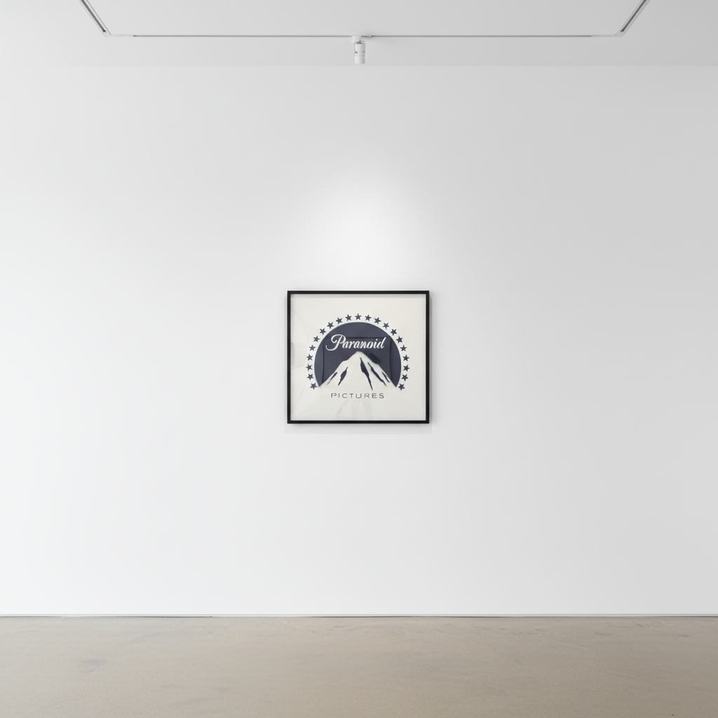 Banksy - Paranoid Pictures, 2005, Spray paint on canvas