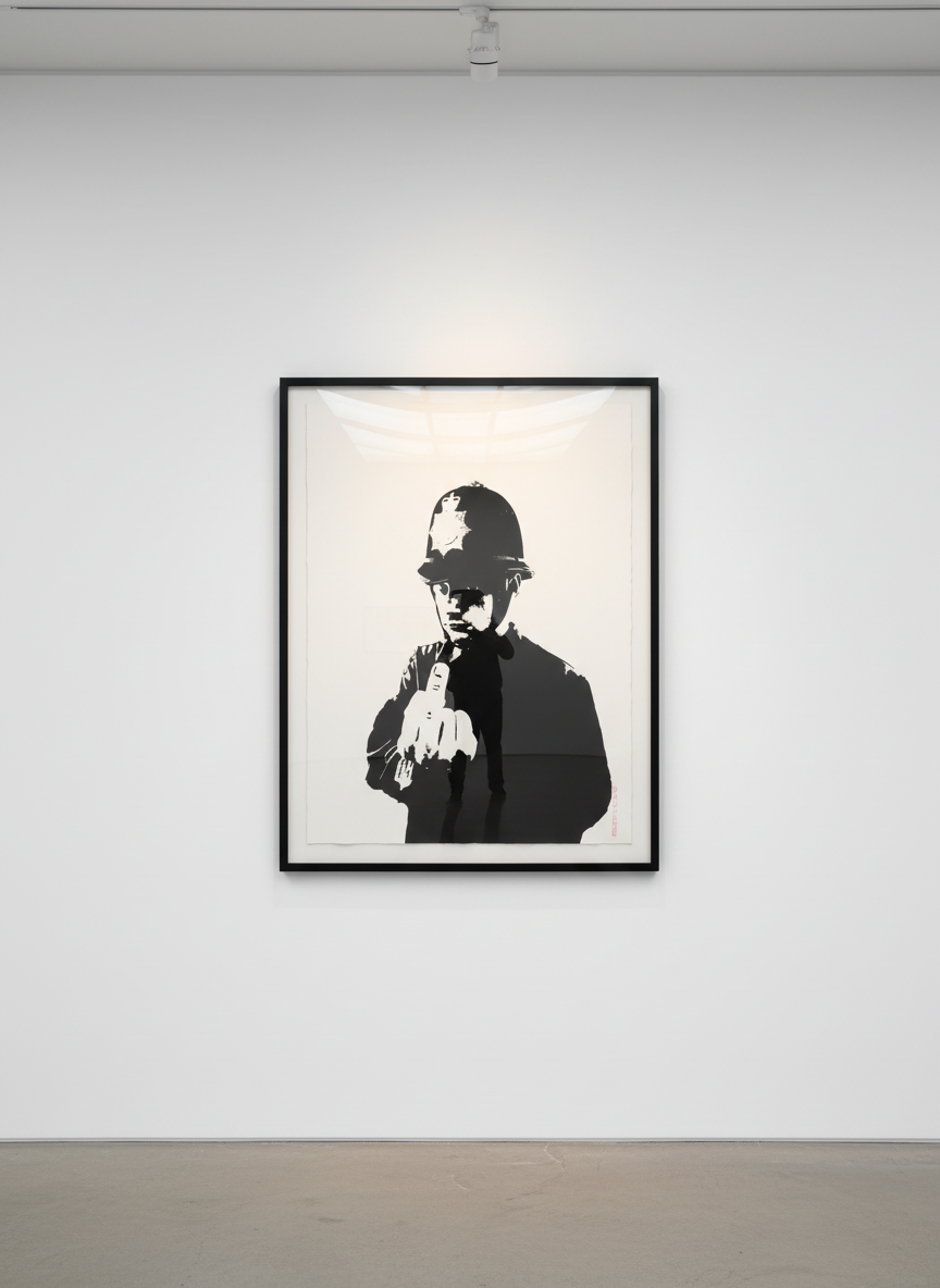 Banksy - Rude Copper, 2002, Screen print