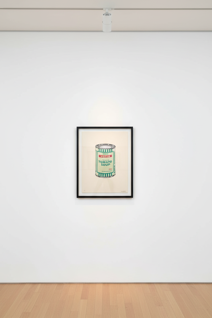 Banksy - Soup Can (Mint, Emerald, Cherry) (Signed), 2005, Screen print
