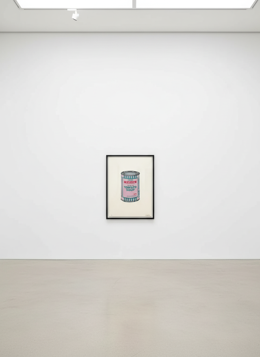 Banksy - Soup Can (Pink, Emerald, Raspberry) (Signed), 2005, Screen print