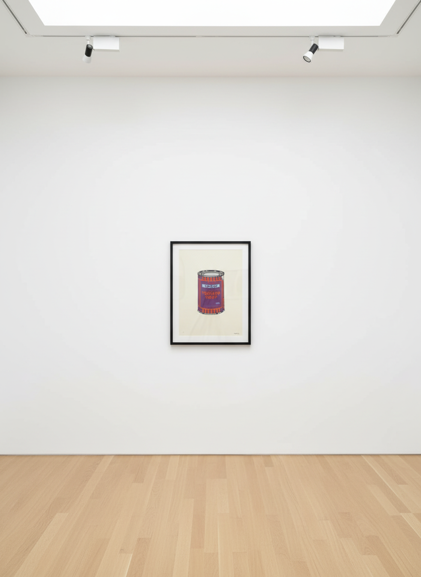 Banksy - Soup Can (Purple, Orange, Blue) (Signed), 2005, Screen print