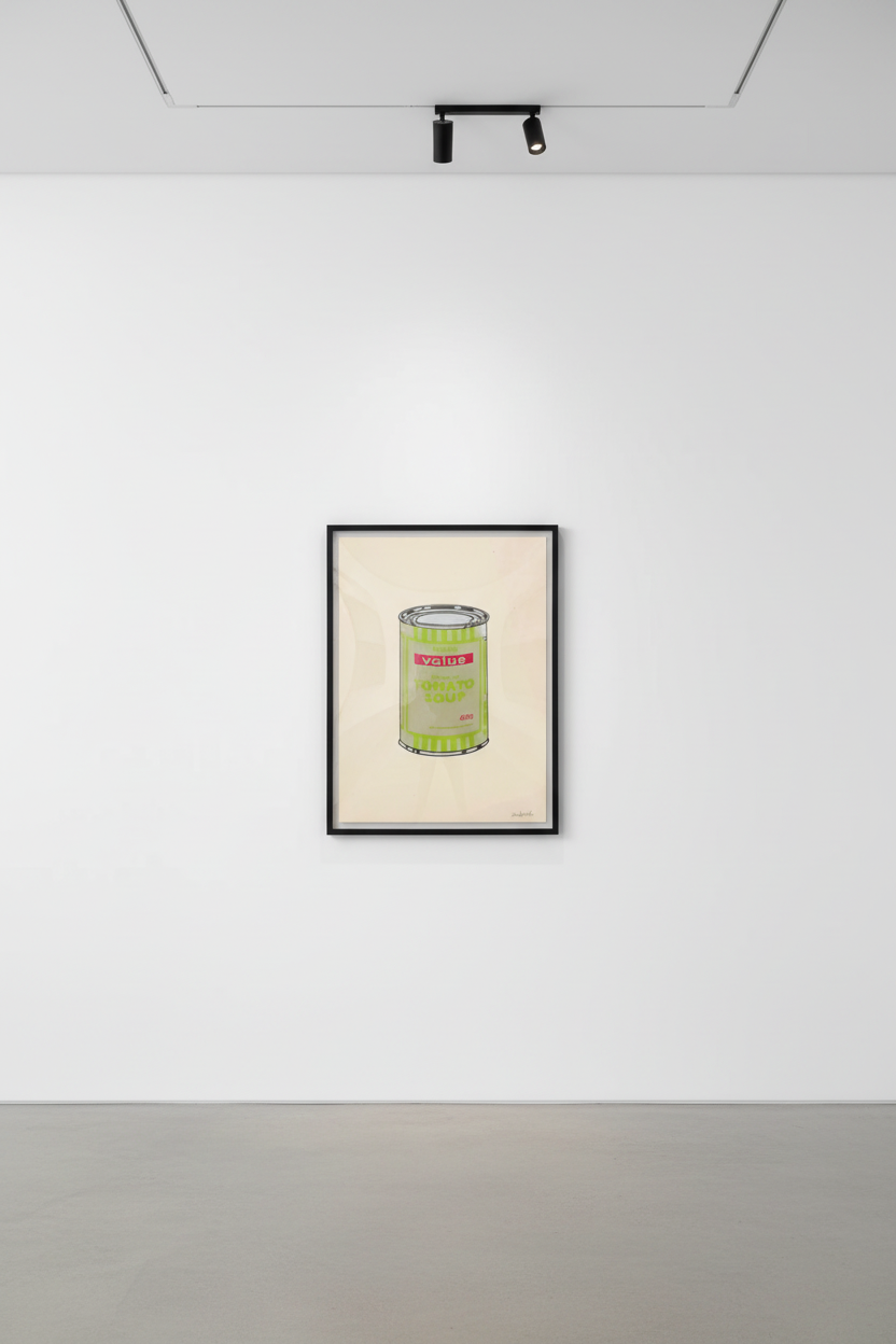 Banksy - Soup Can (Sage, Lime, Cherry) (Signed), 2005, Screen print