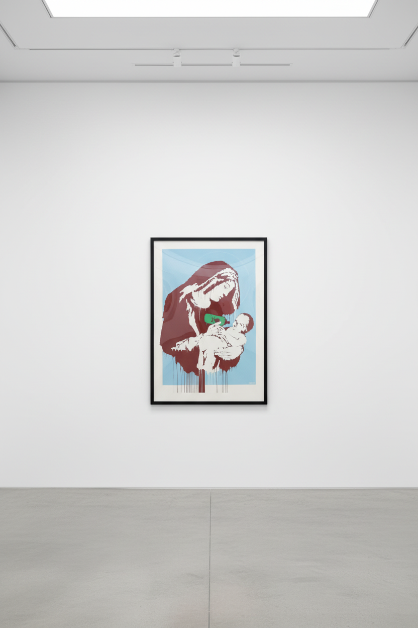 Banksy - Toxic Mary (AP Blue) (Signed), 2004, Screen print