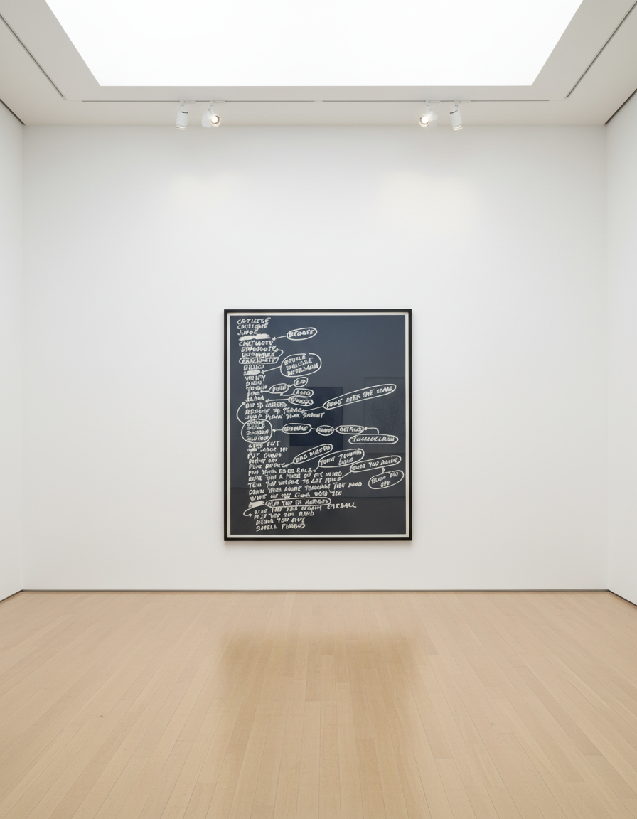 Mel Bochner - Criticize, 2010, 2 color etching with aquatint