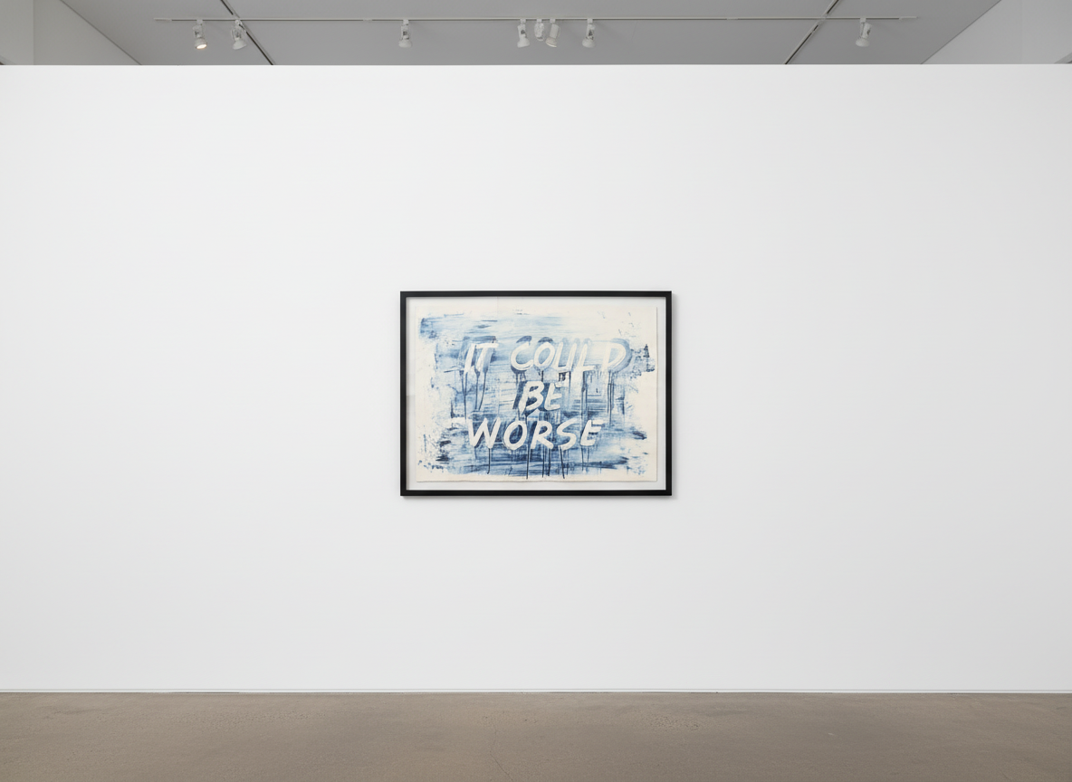 Mel Bochner - It Could Be Worse, 2023, Etching with aquatint