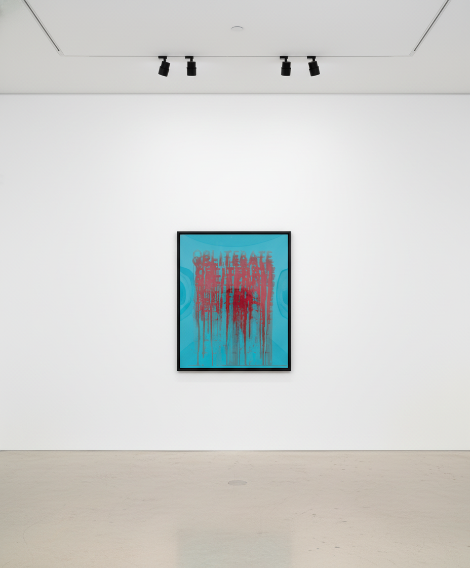 Mel Bochner - Obliterate, 2018, Silkscreen in 12 colors