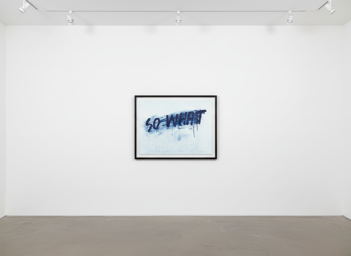 Mel Bochner - So What, 2023, Etching with aquatint