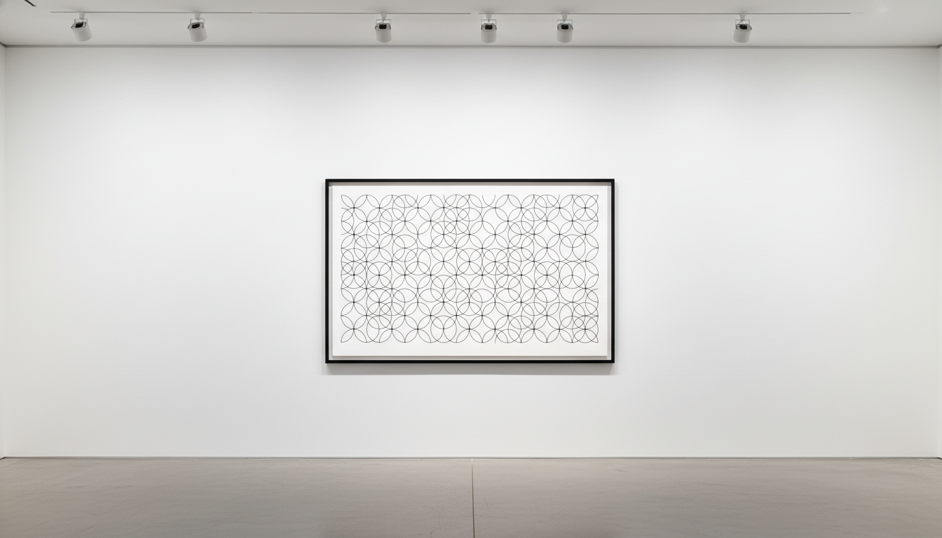 Bridget Riley - Composition with Circle 1, 1998, Screenprint