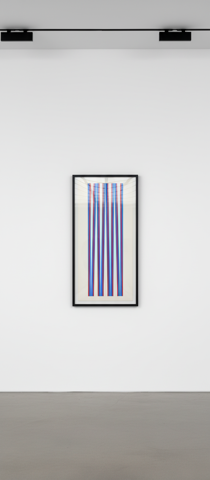 Bridget Riley - Elongated Triangles 1, 1971, Screenprint