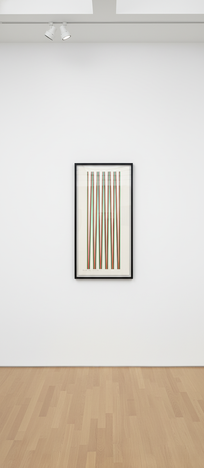 Bridget Riley - Elongated Triangles 2, 1971, Screenprint