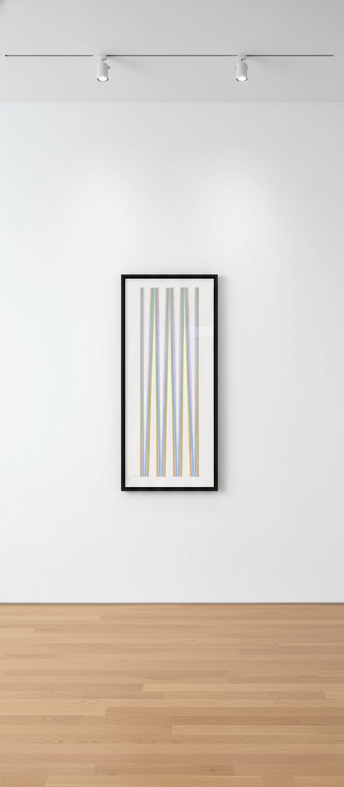 Bridget Riley - Elongated Triangles 4, 1971, Screenprint