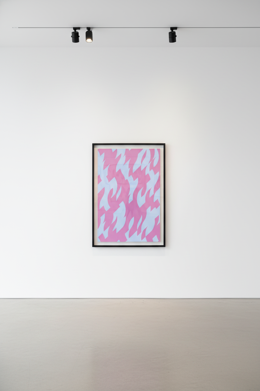 Bridget Riley - Magenta And Blue, 2002, Screenprint