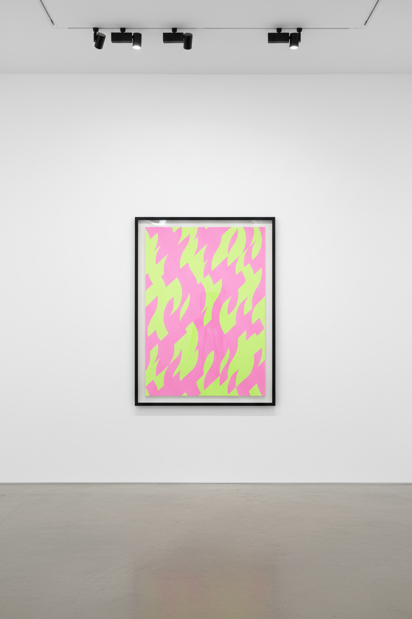 Bridget Riley - Magenta And Green, 2002, Screenprint