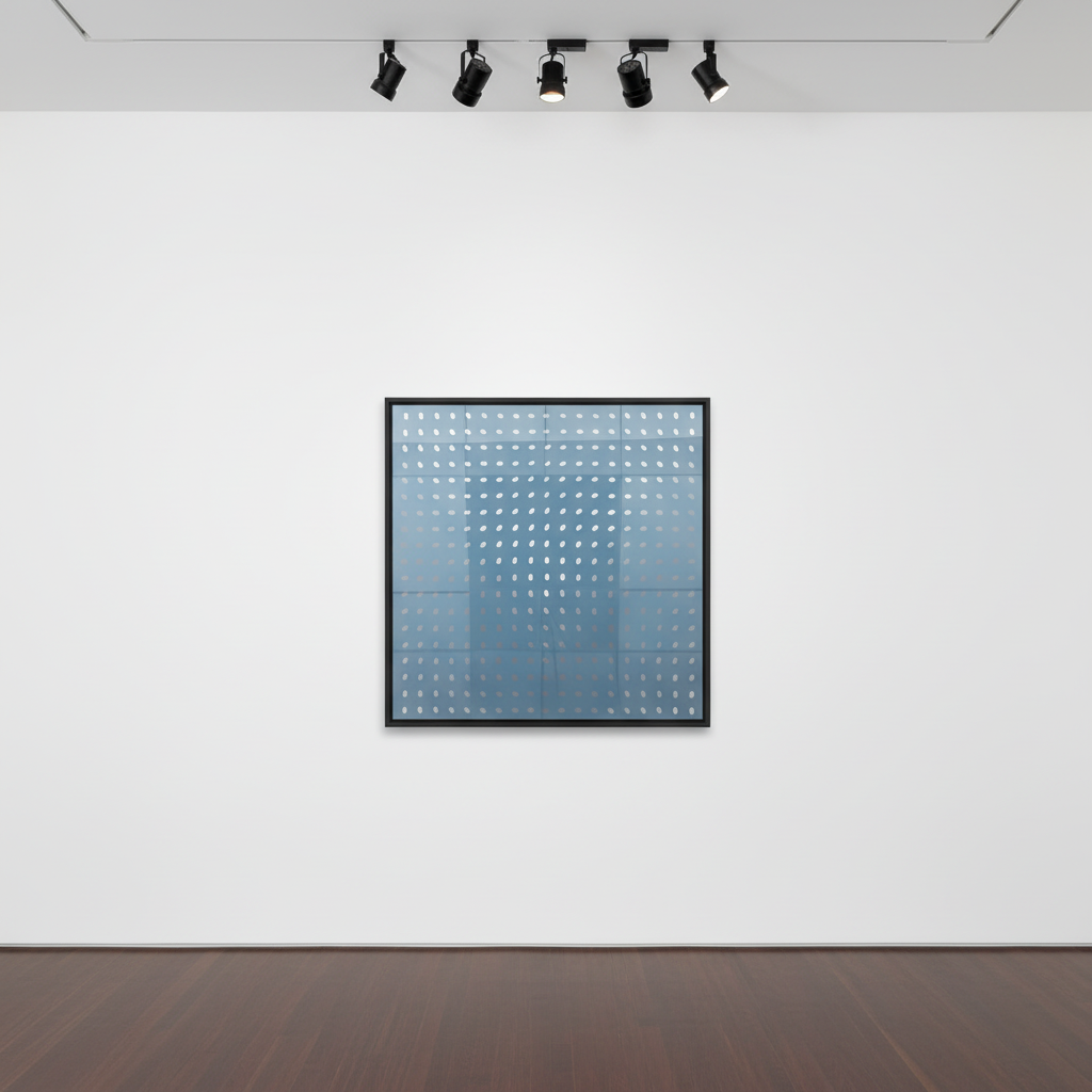 Bridget Riley - Nineteen Greys D, 1968, 76 x 76