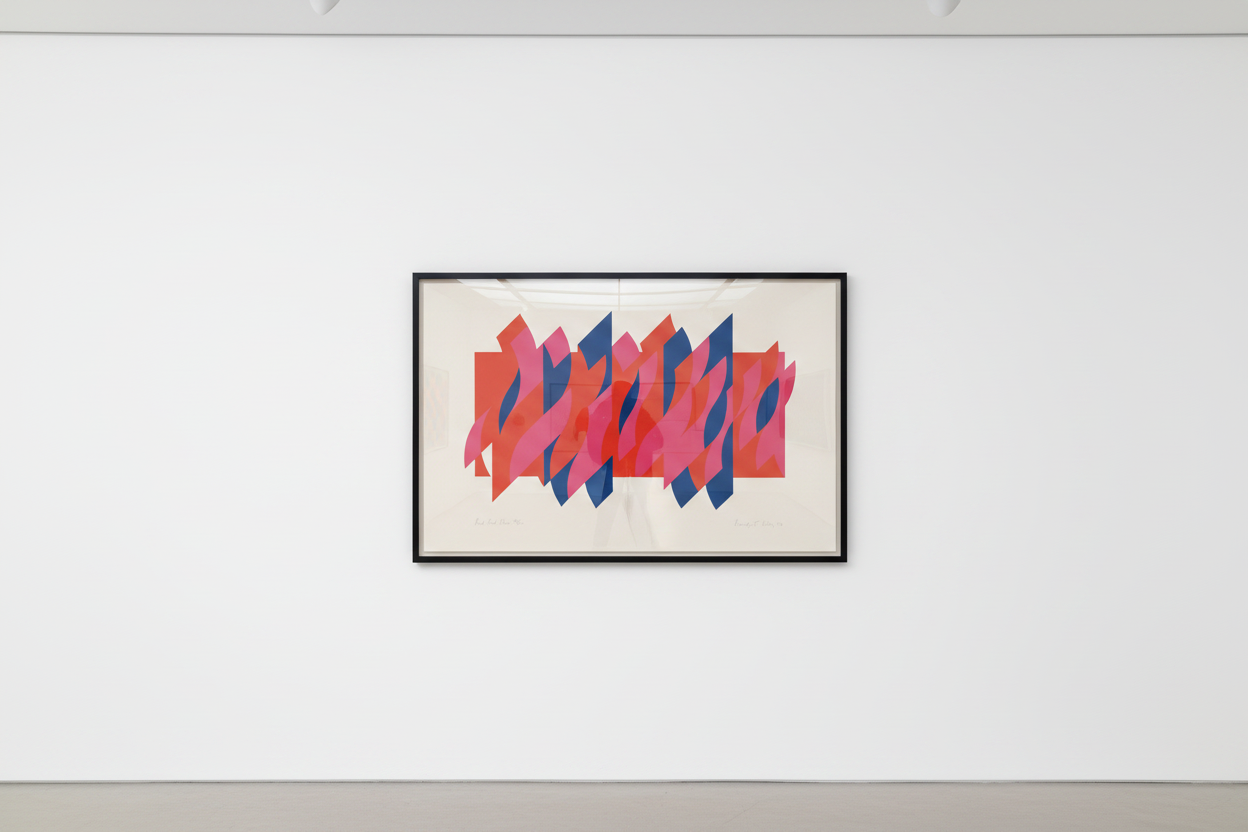 Bridget Riley - Red Red Blue, 2010, Screenprint